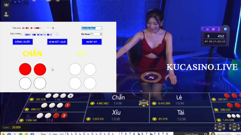 Chip hack xóc đĩa KU Casino tỷ lệ win 80% đã kiểm chứng